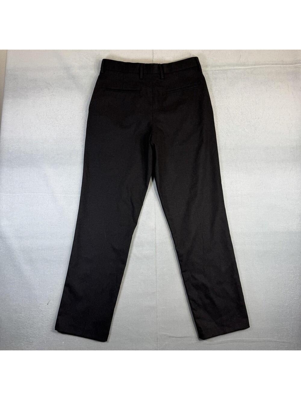 Zara Wool Blend Dress Pants Mens 30 Black Straight Leg Classic NWT $70 - Picture 3 of 9